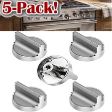 Upgraded Gas Stove knobs Replacement for WHLP Range Oven Stainless # W10594481
