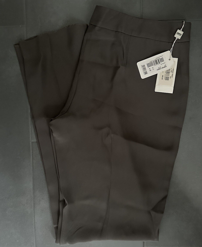 Giorgio Armani Collezioni Womens Solid Gray Dress Work Designer Pants Sz 14 NEW - Picture 3 of 8