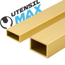 MICRO PROFILI IN OTTONE RETTANGOLO PASSANTE - L. 1 METRO - VARIE DIMENSIONI