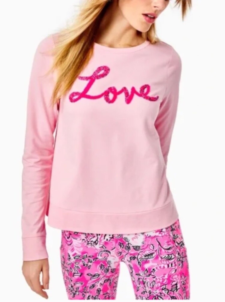 lilly❤︎ Teach Light Pink Graphic Sweatshirt – Pink Lily