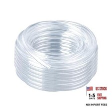 10ft x Clear Vinyl Tubing, Flexible Hybrid PVC Tubing Hose, 5/8" ID 10 Feet