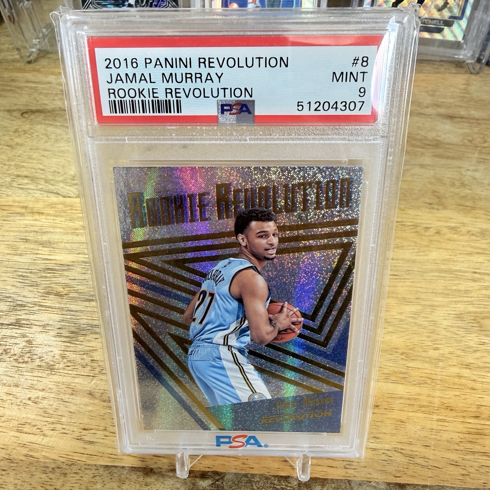 Jamal Murray 2016-17 Panini Revolution Rookie Revolution #8 PSA 9 Denver Nuggets