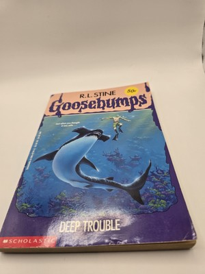 #ad 1st Print Deep Trouble Goosebumps 19 by R.L. Stine $6.40