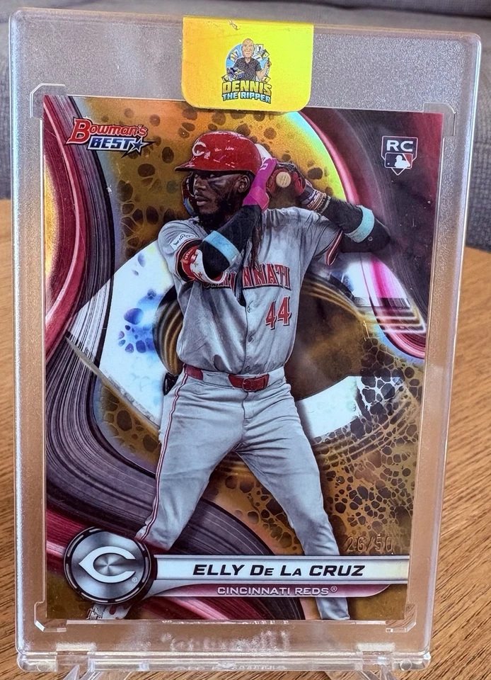 2024 Bowmans Best Elly de la Cruz Gold RC /50 Reds - Bild 1 von 2
