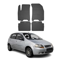 Omac Gummi FußMatten FüR Chevrolet Aveo T200 T250 2002-2012 Automatte Schwarz 4X