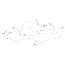 1976-79 Ford F250 Power Brakes Complete Brake Line Set Tube Kit Tubes OE