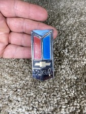 Vtg Chevrolet Vega Hood Emblem Ornament Badge Oem Metal Trim Gm Chevy Car Part