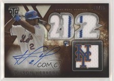 2015 Triple Threads Rookies and Future Phenoms Sepia /75 Dilson Herrera Auto kx2