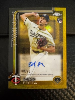 Topps Gilded Collection Chrome Gold David Festa CGA-DF /75