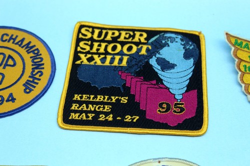 Vtg Bench Shoot Shooting Super Championship Sport Patches & Medal - Picture 3 of 13