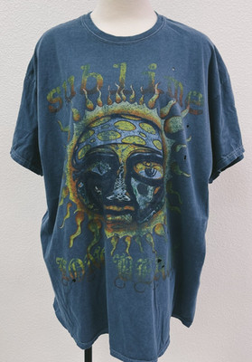 Distressed Sublime Blue Navy  T-Shirt New