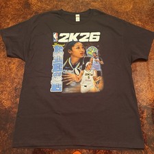 Angel Reese Chicago Sky WNBA Basketball 2K26 Cover Graphic T-Shirt Size XL