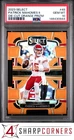 2023 PANINI SELECT DIE-CUT ORANGE PRIZM #49 PATRICK MAHOMES II #/499 PSA 10