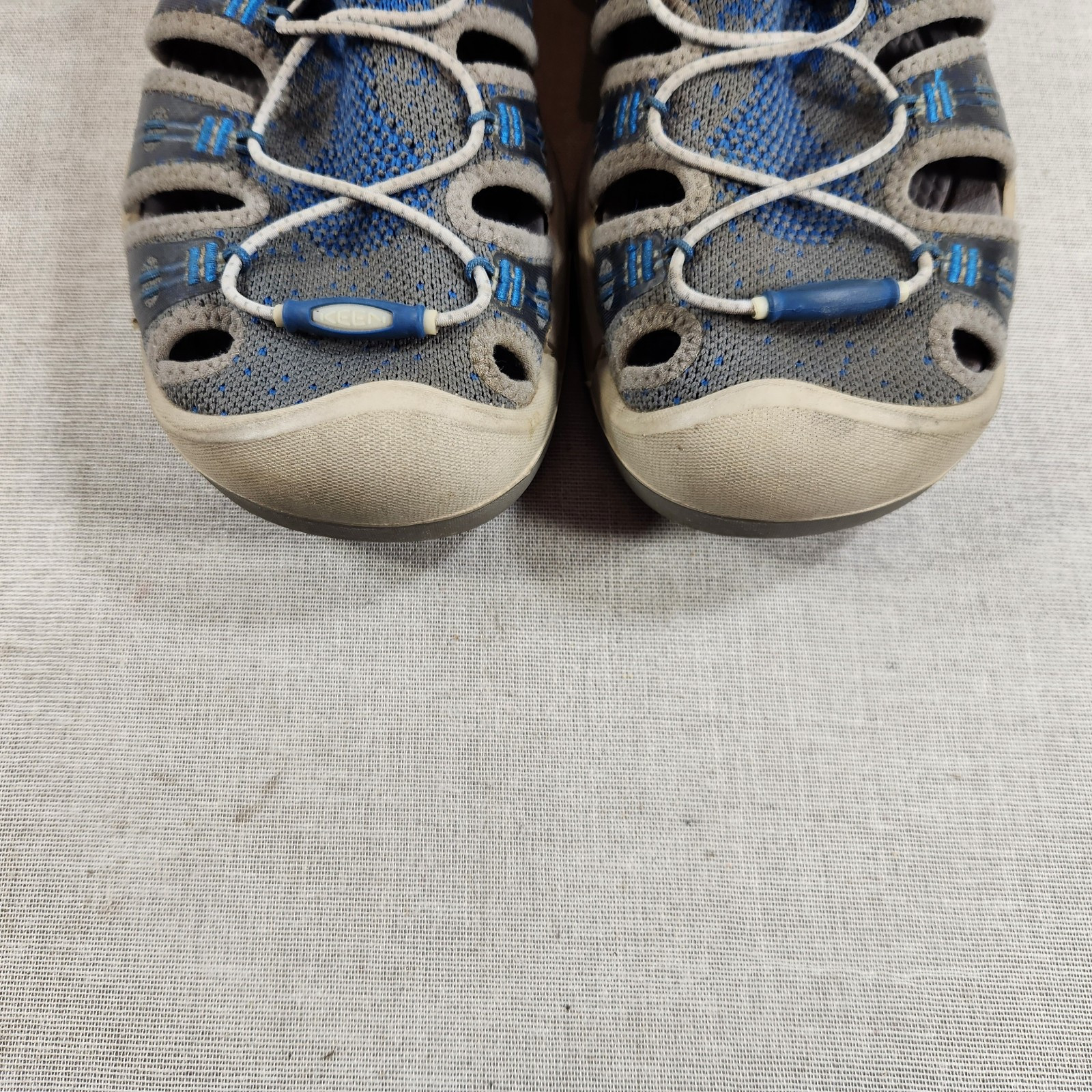 Scarpe sandali uomo Keen Evofit One taglia 10 5 blu grigio punta chiusa plantare anatomico