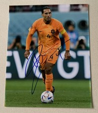 Pays-Bas Coupe du Monde Football Virgil Van Dijk Photo dédicacée 8x10 VENTE