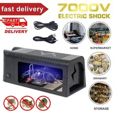 Upgraded Electronic Mouse Trap Control Kill Big Rat Pest Electric Rodent Zapper