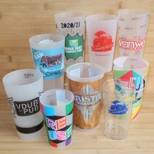 Vanwest Vdub Volksfest Campervin Festival Plastic Pint Drinks Cup x 9 Bundle