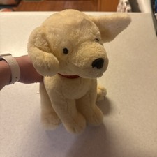 FAO Schwarz Puppy Dog Plush Golden Retriever Yellow Lab 10" Stuffed Animal 8