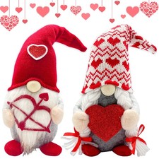 Teeker Valentine Red Couple Gnome Decor - Swedish Tomte Valentines Day Decoratio