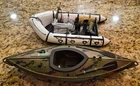 1/6 Dugout 18” Canoe HASBRO 12" GI Joe 12” Figure + White Raft & Weapons Gear