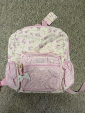 LoveShackFancy x Target Yoobi Ribbon Rosa Backpack Sterling Dusk