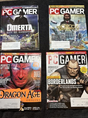 PCGamer Random 4 Issues #188, 195, 234, 235 Video Game Magazine