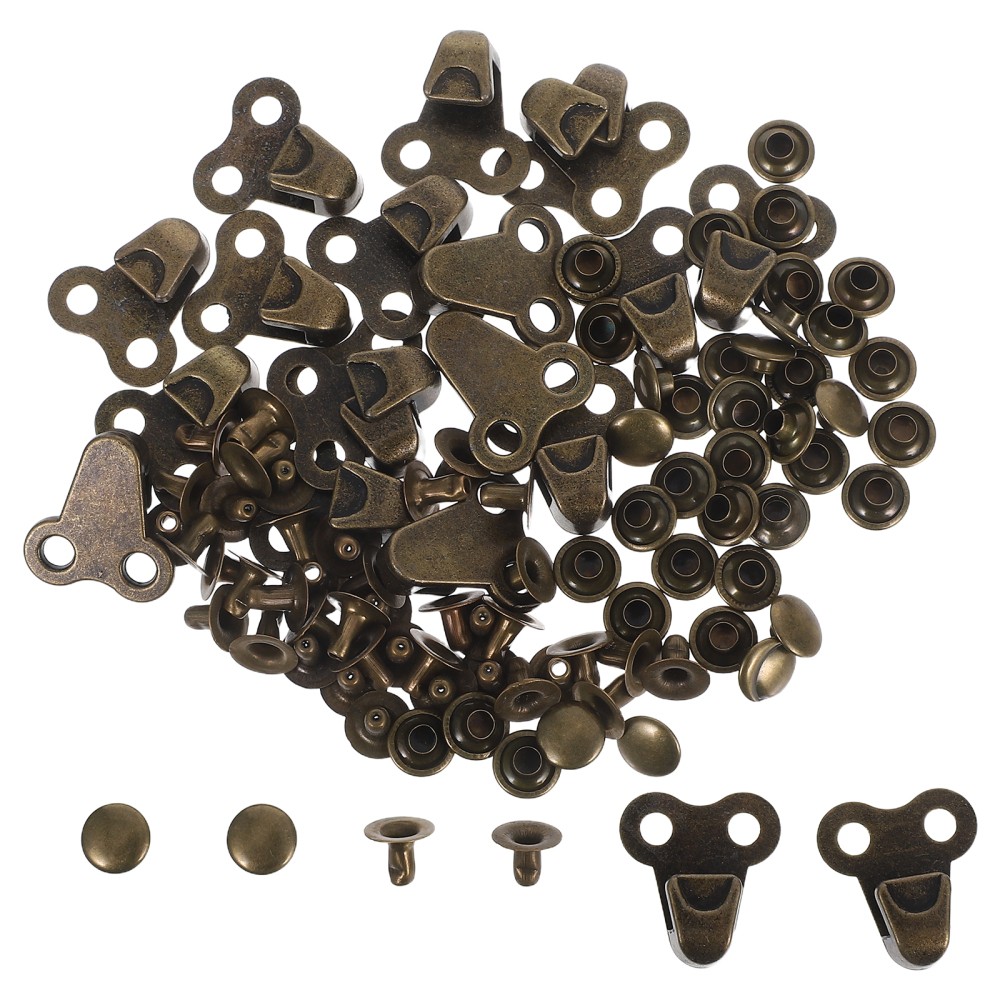 APL Kit ricambi gancio fibbia stivali uomo rivetti riparazione scarpe 20 pezzi