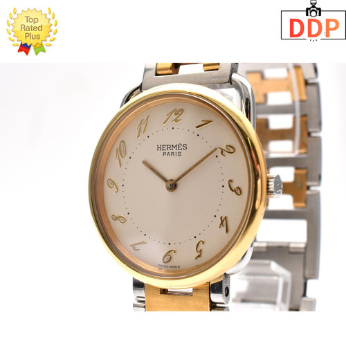 [Excellent+5] HERMES Arceau 33mm Ivory Dial Quartz Women's Watch Swiss Made