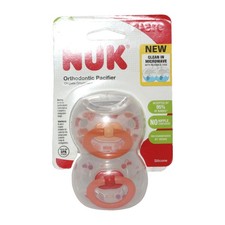 NUK 2-pc New Improved Silicone Orthodontic Pacifier Set, 18-36 Months