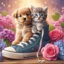 WSLWXSHM Diamond Art Painting Kits for Adults Dog 12x12 inches, Multicolor