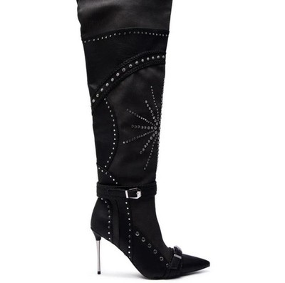 Women s Buckle Leather Boots