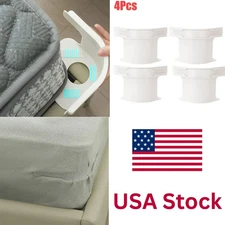 4PCS Lock Sheet Holders Keep Sheets Tight Heavy Duty Straps Fit All Mattresses