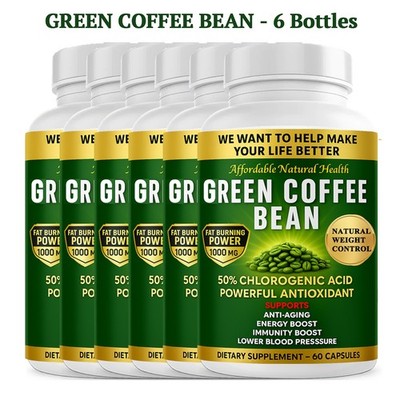 Green Coffee Bean Extract Weight Loss fat burner appetite suppressant 1000 mg