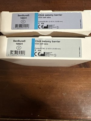 Coloplast Sen Sura 10031 Click Ostomy Barrier Lot Of 2 Packages Expired