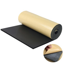 Sponge Neoprene Foam Sheet with Adhesive, 12 in x 59 in x 1/4 in Foam Rubber ...