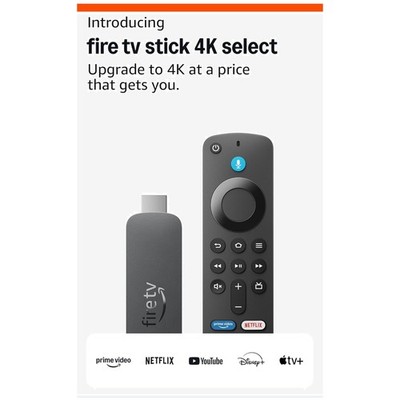 Ultimate 4K Streaming Device: Fire TV Stick 4K Select - Access 1.8M+ Titles