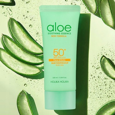 Holika Aloe Sonnengel 100 ml LSF 50+ PA++++ Wasserdicht und Schützend
