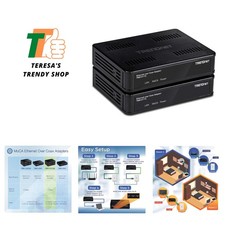 MoCA 2.0 Compatible Ethernet Over Coax Adapters - 1Gbps for Reliable Streaming