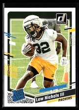 Lew Nichols III 2023 Donruss #335 Rated Rookie Green Bay Packers RC