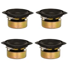 4 Goldwood Sound GW-204/8S Shielded 4" Woofers 70 Watts each 8ohm Speakers