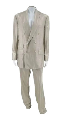 Denzel Washington production owned w/Studio COA - Frère Silk Suit - DBL Breasted
