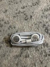 White Wired Earbuds 3.5mm Jack In-Ear Headphones L/R Mesh Grill Stereo