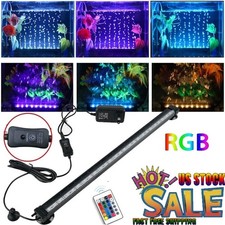 Aquarium air Bubble Light LED Light, RGB LED Fish Tank Light Lamp with Remote US