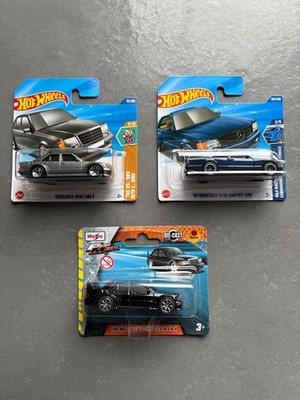 Hot Wheels Mercedes Benz 560 SEC AMG + Mercedes-Benz 500E + Benz 190E Evo 2 OVP