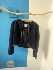 Blazer Aus Schwarzem Samt Gr. 36