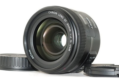 Canon EF 35mm F/2  IS USM Prime Wide Angle Lens w/caps From Japan