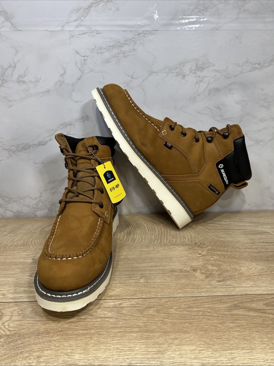 Sureway Men LT.CZ. Brown Leather Waterproof Men Work Boots  display picture 3