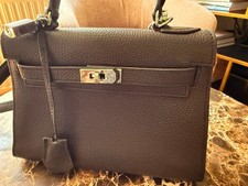 Elegante Damen Handtasche Schwarz Echtleder P...