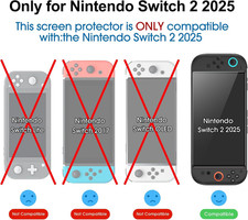 Auto-Alignment Onetouch for Nintendo Switch 2 Screen Protector 2025 Tempere...