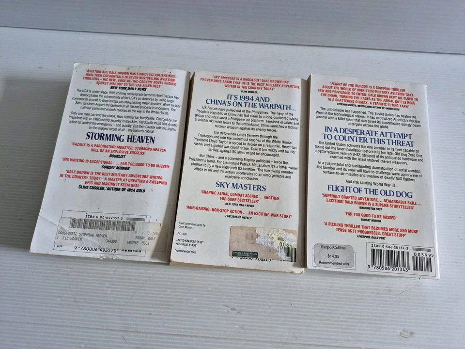 3 x Bulk Book Lot By Dale Brown PB In Aust now ready to post Action Adventure  - image 2 of 4